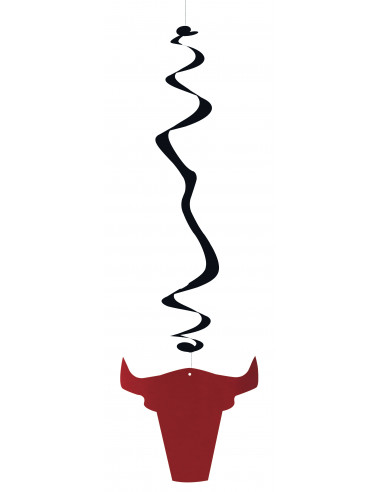 Lot de 6 suspensions tête de taureau ignifugés : Made in France