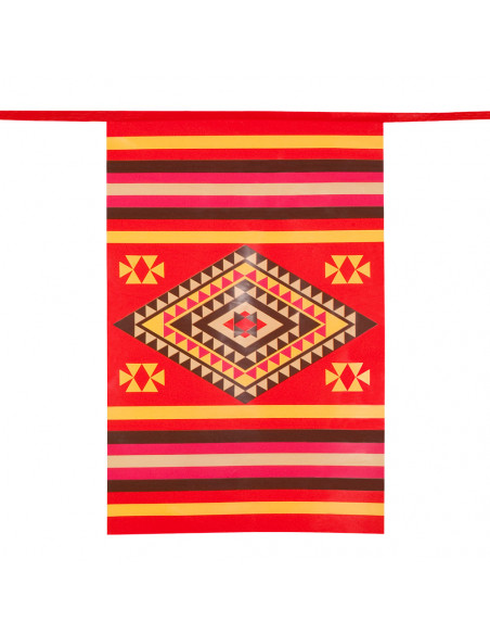 Guirlande fanions fiesta Mexicaine en plastique de 10 mètres