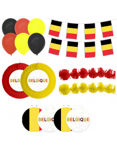 Kit décorations Belgique pour faire la fête : Made in France