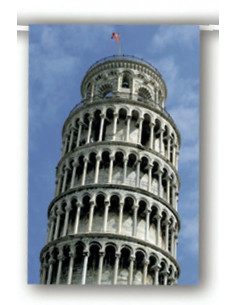 Guirlande tour de pise en papier ignifugé 2