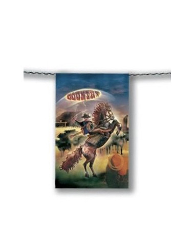 fanion western country en papier