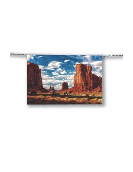 fanion monument Valley en papier ignifugé