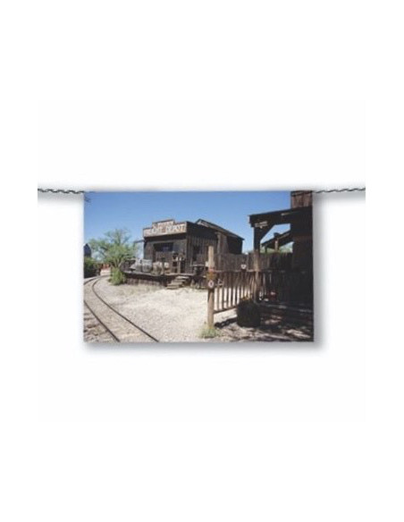 Fanion décor western en papier ignifugé