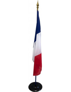 Kit drapeau Français pour accueil de mairie de 180 cm de hauteur