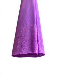 Feuille de papier crépon violet de 50 cm X 250 cm de longueur