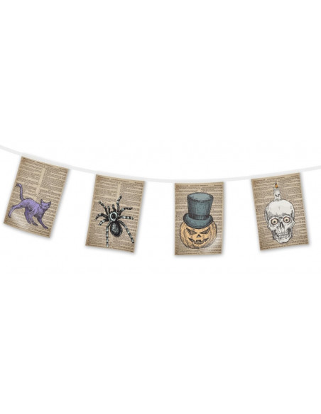 Guirlande fanions halloween hold book