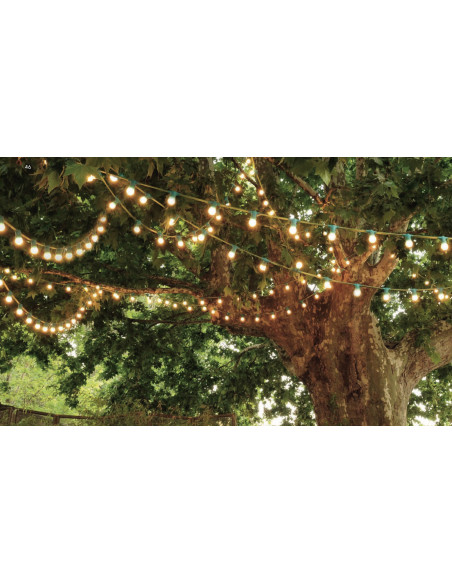 Guirlande guinguette 40 douilles B22 15 m