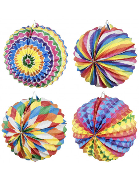 lampion rond multicolore
