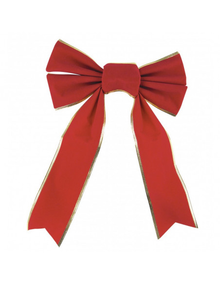 noeud de Noël en velours rouge