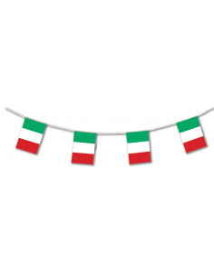 Guirlande drapeau Italie en plastique ultra résistant