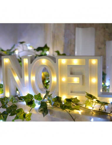 décoration mot Noël lumineux