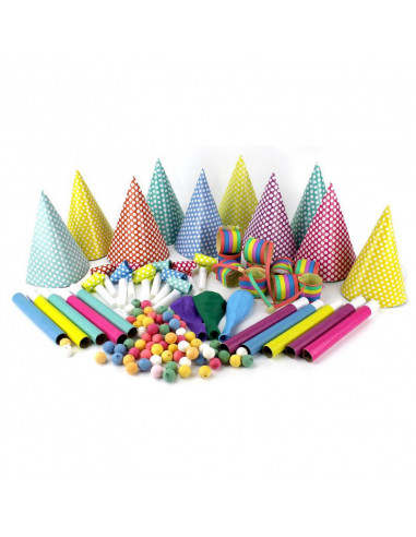 cotillons 10 personnes happy color