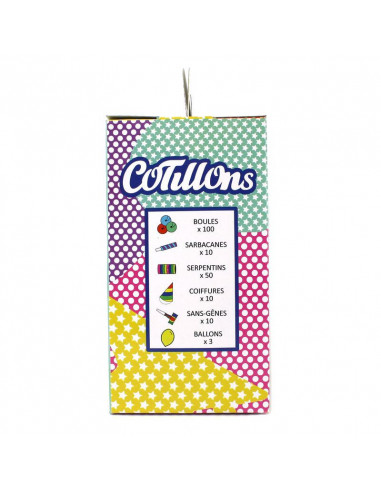 coffret cotillons 10 personnes happy color