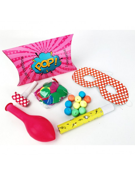 pochette cotillons originaux pour 1 personne