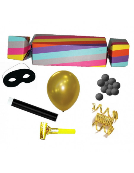 Papillote cotillons multicolore 1 personne