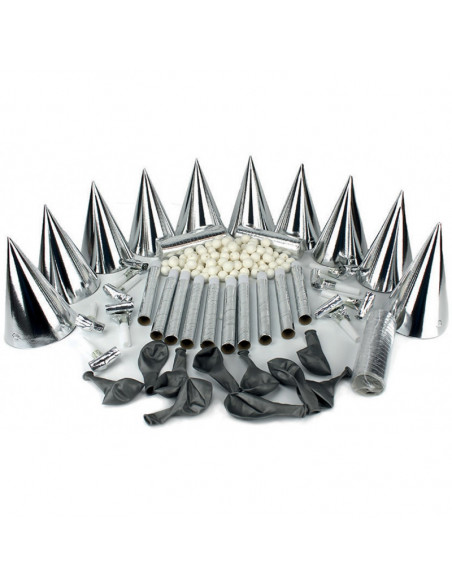 cotillons argent 10 personnes