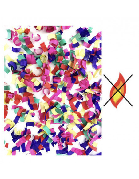 Canon à confettis papier multicolore ininflammable de 30 cm de hauteur