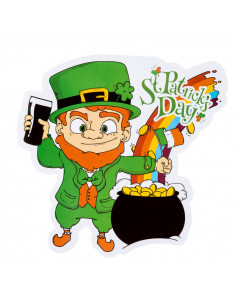 Décoration leprechaun en carton : Saint Patrick