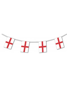 Guirlande drapeau Angleterre en plastique ultra résistant