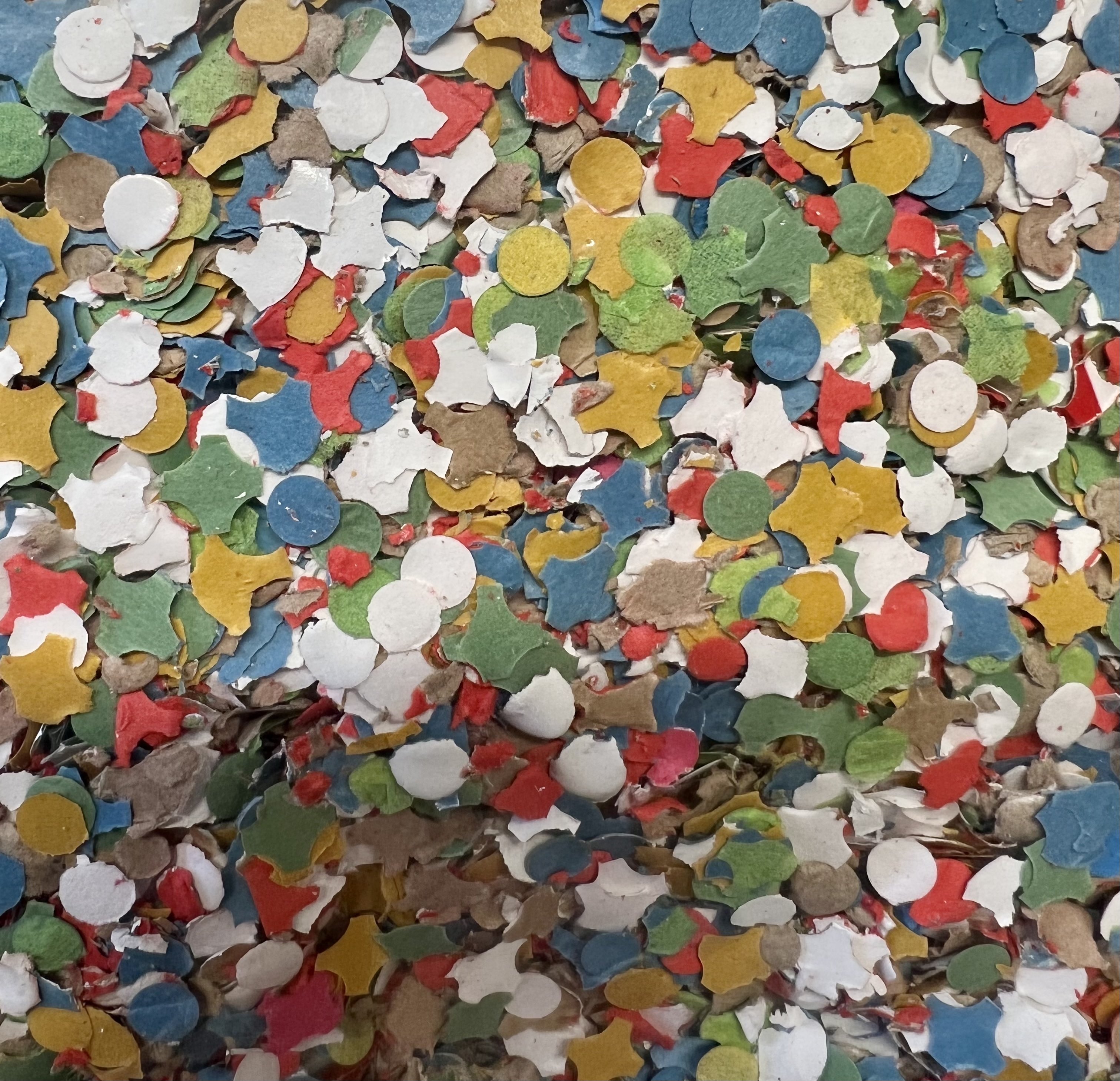 sac confettis dépoussiérés carnaval